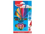 Creioane colorate Maped Color'Peps Strong Jumbo 12 culori/set