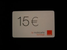 B12 27 - Card incarcare mobil - foarte vechi - piesa de colectie
