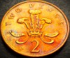 Moneda 2 (Two) PENCE - MAREA BRITANIE / ANGLIA, anul 1987 * cod 4270 = CAMEO, Europa