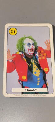 DOINK CARD C1 SERIA 8 AMIGO SPIELE AN 1993 WF CATCHER QUAERTETT foto