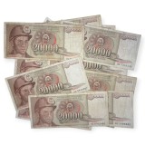 IUGOSLAVIA LOT / SET : 20 Bucati - 20000 / 20.000 DINARA / DINARI 1987 [01] P - 95a - circulate
