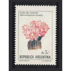 Argentina 1987 - Flori de cactus, neuzat