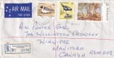 FILATELIE TEMATICA - PLIC AUSTRALIA TEMATICA PASARI AIRMAIL, Fauna, Stampilat