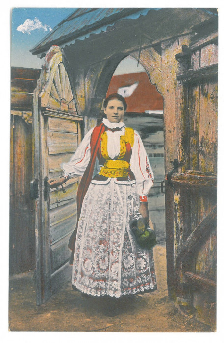 3141 - ETHNIC woman, Ardeal, Romania - old postcard - unused