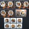 R.DU TCHAD-SAHISTI CELEBRI-SET 6 V.+4 S/Sh.NEOBLITERATE-DANTELATE-MNH** - EP 043