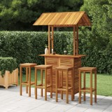 Set mobilier de bar de gradina, 5 piese, lemn masiv de acacia GartenMobel Dekor, vidaXL