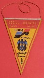 Fanion meci fotbal OTELUL GALATI - JUVENTUS TORINO (Cupa UEFA 07.09.1988)