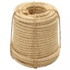 VidaXL Fr&acirc;nghie, 50 m, 14 mm, sisal 100%