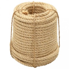 vidaXL Fr&amp;acirc;nghie, 100 m, sisal 100%, 16 mm foto