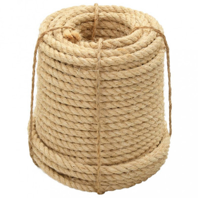 vidaXL Fr&amp;acirc;nghie, 50 m, 14 mm, sisal 100% foto