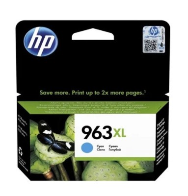 Cartus Original HP 963XL 3JA27A Cyan 1600 de pagini foto