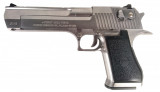 Replica pistol Desert Eagle .50AE Silver Gas GBB, CyberGun