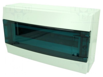 Carcasă pentru aparatură modulară IP65 gri 18 module foto