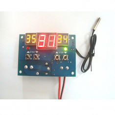 Termostat digital cu 3 afisaje cu digiti 12v XH-W1401 foto