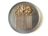 Rara! Medalie URSS din anii 70 de la muzeul Ermitaj din Leningrad:Pieptăn de aur scițic,diametrul=70 mm,greutate=96 grame, Europa