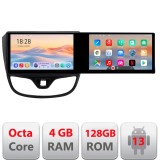 Navigatie Opel Karl 2017- Kit-karl Edotec 2 ecrane 8 core 4+128 21.6 inch Incell android Wifi 5Ghz gps internet CarStore Technology