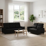 Cumpara ieftin Set de canapea 2 pcs Negru Tesatura