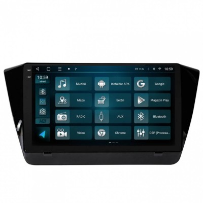 Navigatie 2K Superb 3 (2015+) 4GB RAM Android 13 Octacore Slot Sim 4G DSP GPS Wi-FI Carplay Android Auto USB Bluetooth Waze Touchscreen 10.36 Inch foto