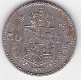 Romania 50 lei 1937, Cupru-Nichel