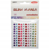 Cumpara ieftin Strasuri Autoadezive Daco Bling-Mania 100 Buc/Set, Multicolor, Strasuri Rotunde, Strasuri Autoadezive, Strasuri Daco Autoadezive, Strasuri Multicolor,