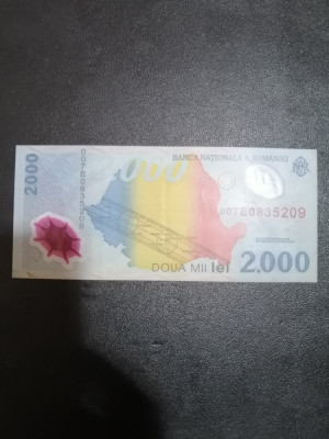 Bancnota DOUA MII LEI - 2.000 Lei - 1999, ECLIPSA foto