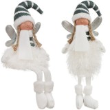 Figurina decorativa de Craciun zana sezanda cu aripi sclipitoare Ruhhy