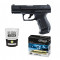 Pachet format din Pistol Walther P99 DAO 2 jouli Airsoft 10 capsule CO2 si un set de bile