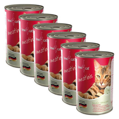 Conservă BEWI CAT Meatinis WILD 6 x 400g foto