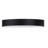 Lustră De Tavan Skala Negru Țesătură/Sticlă/Oțel 6 Becuri Rola Minimalistă De Interior