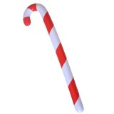 Ornament Crăciun Gonflabil, Acadea, Lungime 92 cm, Lățime 8.5 cm, Roșu și Alb, Oem