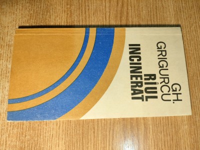 [Gheorghe] Gh. Grigurcu (autograf) - Riul [raul] incinerat (Editura Dacia, 1971) foto