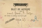 A4557N General Aristide Razu, bilet de intrare strict personal la concertul de gală de la Filarmonică