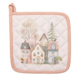Cumpara ieftin Servet termic vase fierbinti bumbac multicolor Peisaj 20x20 cm