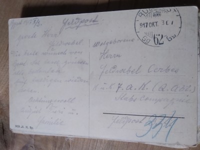 Ilustrata Posta de Front (feldpost) interbelica Bucuresti foto