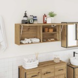 vidaXL Dulap perete baie stejar artizanal, 100x25x40 cm lemn prelucrat