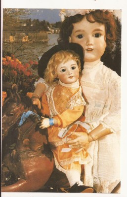 TD3 -Carte Postala- GERMANIA -puppenkinder von der franzosichen firma SFBJl foto