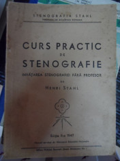 Curs Practic De Stenografie - Henri Stahl ,548857 foto