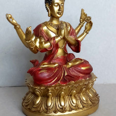 Statueta Avalokiteshvara cu 6 maini - Buddha compasiunii, protectorul Tibetului