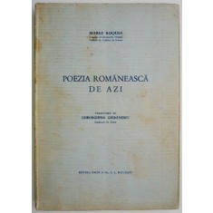 Poezia romaneasca de azi &ndash; Mario Roques