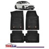Covorase Auto TeamCar&reg; Tip Tavita Compatibile Mercedes-Benz C-Class W206 (2021&ndash;prezent) Negru Material Rezistent, Cauciuc