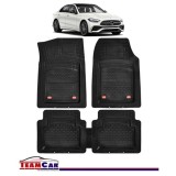 Covorase Auto TeamCar&reg; Tip Tavita Compatibile Mercedes-Benz C-Class W206 (2021&ndash;prezent) Negru Material Rezistent, Cauciuc