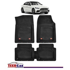 Covorase Auto TeamCar&reg; Tip Tavita Compatibile Mercedes-Benz C-Class W206 (2021&ndash;prezent) Negru Material Rezistent
