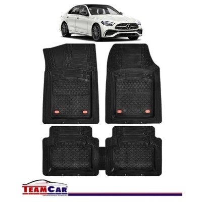 Covorase Auto TeamCar&amp;reg; Tip Tavita Compatibile Mercedes-Benz C-Class W206 (2021&amp;ndash;prezent) Negru Material Rezistent foto