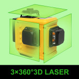 Nivela laser Yellow - laser verde 360&deg;cu acumulator