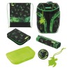 Ghiozdan băieți echipat Herlitz Softlight Plus, GREENline, motiv Explorer