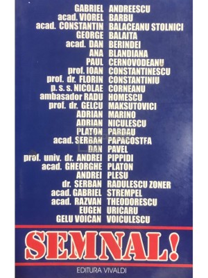 Gabriel Andreescu - Semnal! (Editia: 2000) foto