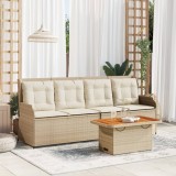 vidaXL Set mobilier de grădină cu perne, 3 piese, bej, poliratan 3262446
