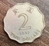 C50 - Moneda foarte veche - Hong Kong - 2 dolari - 1997