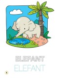 Limba engleza. Animale din savana (Colouring book) |