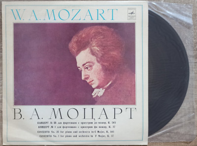 W. A. Mozart, Concerto no. 25, concerto no. 1// disc vinil foto